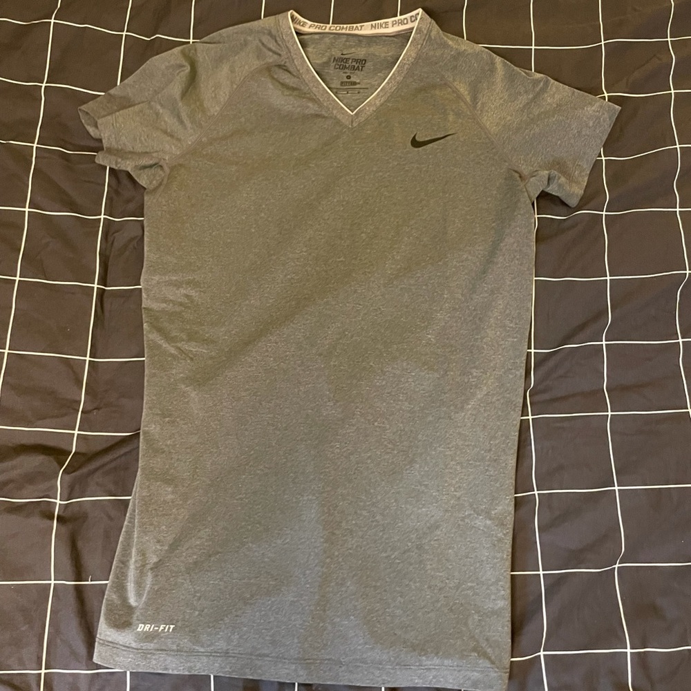 Women’s Nike Grey Slim Dri Fit Tee